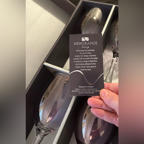 NIB 4 New Grange Luxury hand made glasses with a purple hue. - Picture 11 of 13